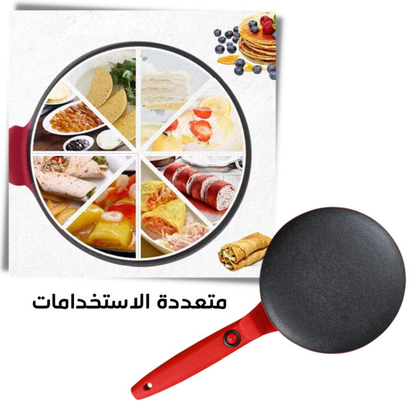 • ماكينة صنع الكريب الكهربائية 550 واط بضمان عامين - Image 5